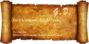 Gottsegen Diána névjegykártya